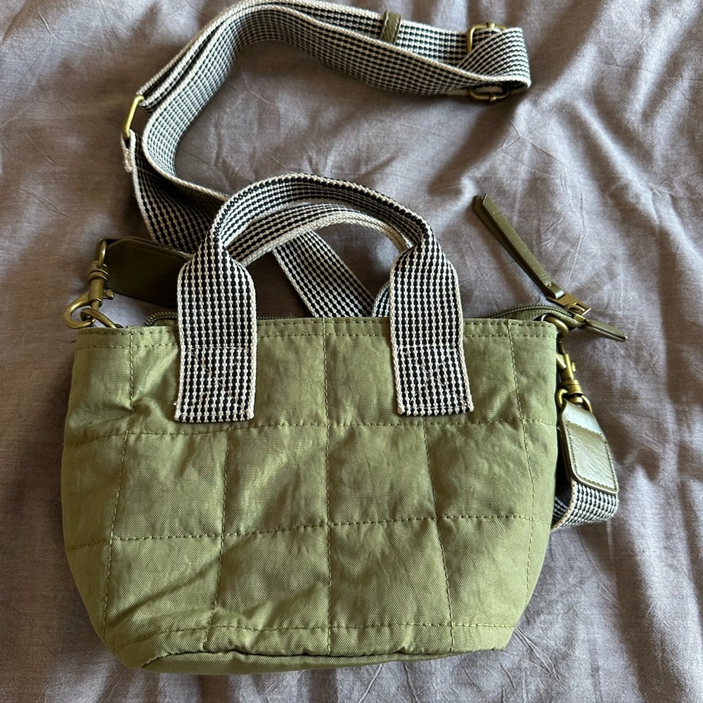 Mini tote crossbody bag